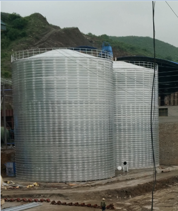 德钦粮食钢板仓的安装全过程不用热焊接